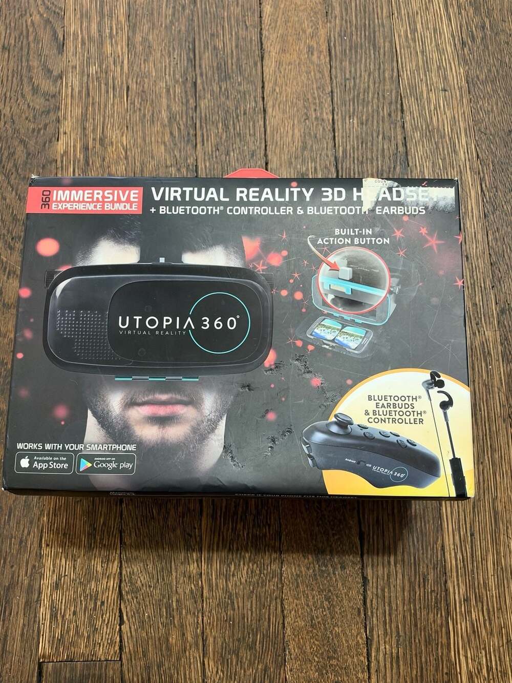 ReTrak Utopia 360 Virtual Reality 3D Headset Experience Bundle